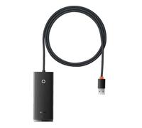 Baseus HUB Lite Series Adapter (USB-A to 4xUSB-A 3.0 5Gb/s) Black (WKQX030101)