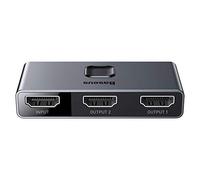 Baseus Switch HDMI Matrix CAHUB-BC0G Bi-direzionale 4K UHD 2in1/1in2 Grigio