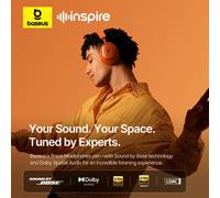 Baseus Inspire XH1 ANC Cuffia wireless Bluetooth 6.1 48dB Cuffie con cancellazione del rumore adattivo Hi-Res LDAC 100 ore suoni di Bose