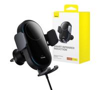 Baseus LightChaser Supporto per Auto con Ricarica Wireless Nero