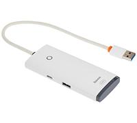 Baseus Lite Series Hub 4in1 USB a 4x USB 3.0, 25cm (bianco)