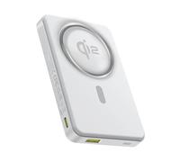 Baseus Qi2 Magsafe Power Bank 10000mAh, Batteria Esterna Magnetica Wireless, PD 22.5W Powerbank USB-C Ricarica Veloce per iPhone Serie 16/15/14/13, Mini Power Bank USB-C, Piccolo Ma Forte, Bianco