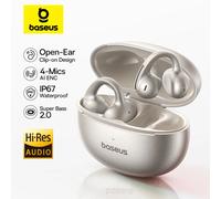 Baseus MC1 Pro Ear Clip Auricolari wireless Bluetooth 6.0 Auricolari ultra aperti ad alta risoluzione Orecchini Clip ENC a 4 microfoni su auricolari Cuffie