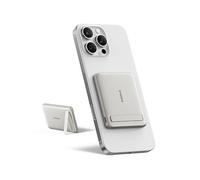Baseus Mini Magsafe Powebank 5000mAh 20W con Supporto Pieghevole, Qi2-Certificato Magnetico Power Bank Magnetic Ricarica Rapida Batteria Esterna per iPhone 17/16/15/14/13/12/PRO Max Series, Titanio
