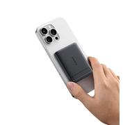 Baseus Mini MagSafe Power Bank 5000 mAh certificato Qi2 con supporto pieghevole, PD 20 W Slim Magnetic Wireless Power Bank USB C Compatibile con iPhone 16/15/14/13/12/Pro/Pro Max Serie, Nero