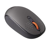 Baseus Mouse wireless Bluetooth per laptop e PC desktop, mouse wireless Bluetooth ricaricabile per MacBook Pro Air, Mac iPad, grigio satinato
