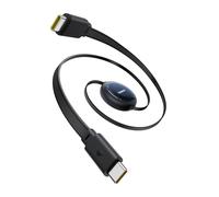 Baseus Nomos Cavo USB C a USB C avvolgibile, 100 W, 1,5 m, cavo di ricarica rapida retrattile per iPhone 16, 15, 14, 13, 12 Pro, Samsung Galaxy S25, S24, S23, S22, S21, Ultra, MacBook, iPad Pro