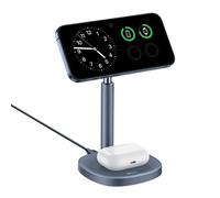 Baseus Orbit 2 Pro Supporto per smartphone con ricarica wireless per iPhone Ventilazione 20W Grigio