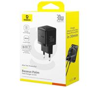 CARICABATTERIE DA MURO BASEUS Cargador Baseus Palm Fast Charger USB-C 30W Cluster Negro Nero