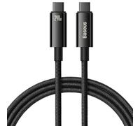 Baseus PD 3.1 5A Cavo USB C 240W, Ricarica Rapida USB C a USB C in Lega di Zinco e Nylon Intrecciato, 3m, Nero