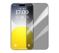 Baseus Pellicola protettiva per la privacy di alta qualità, compatibile con iPhone 15 Pro, vetro temperato 9H con kit di installazione facile, senza bolle, anti-spia, resistente ai graffi,