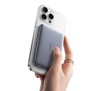 Baseus Picogo Power Bank, Ultra Slim 10000mAh Magsafe Powerbank Qi2 Certified, 15W Wireless Charging, PD 27W, Mini Wireless Magnetic Battery Pack con Cavo USB C per iPhone 17 Air/16/15/14/13, Grigio