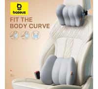 Baseus Poggiatesta per auto Cuscino per la vita Supporto per sedile in memory foam 3D per poggiatesta per ufficio domestico Cuscino lombare traspirante per la schiena dell'auto