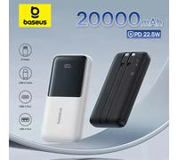 Baseus Power Bank 20000mAh PD 22,5W Ricarica rapida Batteria esterna per telefono Caricabatterie Powerbank per Xiaomi Poco iPhone Samsung iPad