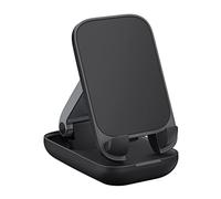 Baseus Seashell Series - Supporto pieghevole per telefono cellulare, completamente regolabile, pieghevole, compatibile con telefono 14 13 12 11 Pro Xs Xs Max Xr X 8, tablet (7-10") (nero)