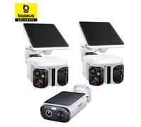 Baseus Security 2 pz X1 Pro e 1 pz S1 Lite Telecamera Esterna Wireless 3K con Pannello Solare e Riconoscimento Facciale AI Intelligente