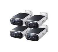 Baseus Security S1 Lite [4 Pezzi] Telecamera Wi-Fi Esterno senza Fili Pannello S