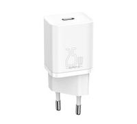 Baseus Super Si Interno AC 12 V Bianco 25 W USB Type-C 3 A TZCCSUP-L02