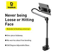 Baseus Supporto per telefono cellulare Supporto per tablet pigro per iPhone 17 16 15 Pro Max Letto Clip da tavolo Staffa da tavolo a braccio lungo per supporto iPad