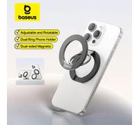 Baseus Supporto per telefono magnetico Supporto a doppio anello per iPhone 17 Air 16 15 Pro Max Supporto per cellulare con staffa magnetica a doppia faccia