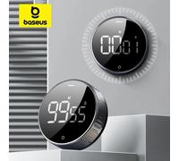 Baseus timer da cucina magnetico rotazione conto alla rovescia timer digitale allarme timer da cucina orologio studio promemoria cottura cronometro orologio