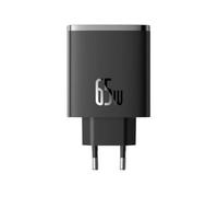 Baseus Travel Charger Cube Pro GaN Quick Charger C+C+U, 65W, Black EU (P10152301113-00)