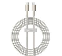 Baseus Tungsten Gold - Cavo dati a ricarica rapida, da tipo C a tipo C, 100 W, 2 m, colore: titanio Galaxy Gold