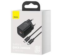 Baseus TZCCSUP-L01 Caricabatterie per dispositivi mobili Smartphone Nero Rete elettrica, ricarica rapida USB Interno - Nouvo