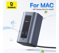 Baseus USB C HUB per Mac DisplayPort 12 in 1 Display HDMI 4K a 60 Hz MST per MacOS Windows Docking Station USB 3.2 RJ45 PD 100W Hub