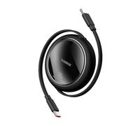 Baseus USB-C Mini cavo di ricarica retrattile da 100 W, nero