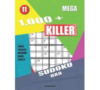 Basford Holmes 1,000 + Mega sudoku killer 8x8: Logic puzzles medium (Tascabile)