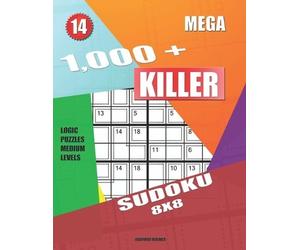 Basford Holmes 1,000 + Mega sudoku killer 8x8 (Tascabile) Killer Sudoku