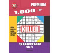 Basford Holmes 1,000 + Premium sudoku killer 9x9: Logic puzzles hard (Tascabile)
