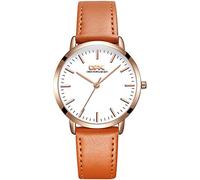 Basfur Dress Watch Fe-Orologio 061-04, White Dial/Leather Band, Modern