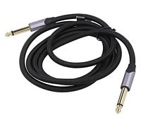 BASHG Cavo Jack 6,3 mm 2pin Connettore, su entrambi i lati 1,5 m Nero PVC VEN...