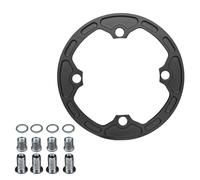 Bashguard guida catena 104 Bcd, protezione in alluminio corona per guarniture 30T-34T, nero con bulloni e distanziatori