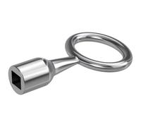 Basi 301V-9 - Chiave ad ardiglione argentata, 9 mm