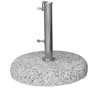 Basi cemento ghiaia per ombrelloni Ø 45 cm. - Kg. 25 - foro min/max 34/42 mm.