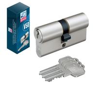 BASI Cilindro corto con profilo V50, 27/27 mm, chiusura diversa, cilindro profilato, cilindro per porta d'ingresso, serratura a cilindro con 3 chiavi