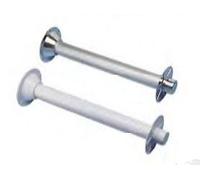 BASI COPPIA + TUBO CONICO PER PIEDE TAVOLO 60MM LUNG 70CM BIANCO