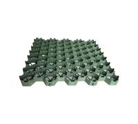 Basi for lastre di pavimentazione in plastica e griglie for vialetti, griglie for vialetti, for rinforzo del terreno, percorsi e patii, 4 griglie = 1 m² (verde)(4cm-16 pieces)