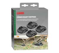 Basi per piedini di stazionamento con perno metallico, set 4 pz