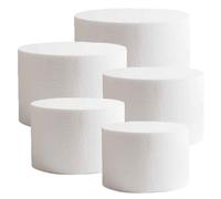 Basi rotonde in polistirolo bianco alte 20 cm