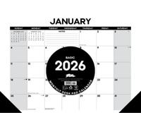 Basic 2026 17 X 12 Small Monthly Deskpad BOOK NUOVO