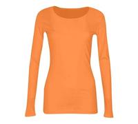 Basic a Maniche Lunghe da Donna con Scollo a V Going out Tops for Women Fall Long Sleeve Lightweight Tops Ribbed Crew Neck Shirts Winter Trendy Travel Costine Sottogiacca Cotone Maglietta (E XXL)