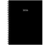 Basic Black 2026 6.5 X 8.5 Weekly Monthly Softcover Planner BOOK NUOVO
