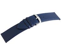 Excellanc Bracciale Basic in vera pelle liscio 26 mm blu scuro