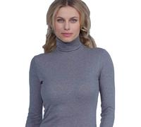 Basic Cotton Dolcevita Donna Manica Lunga Cotone Invernale