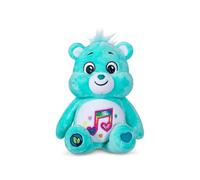 Basic Fun Care Bears 22 cm peluche glitterato - Orso della canzone del cuore ecologico con distintivo della pancia glitterato - peluche da collezione per bambini e fan