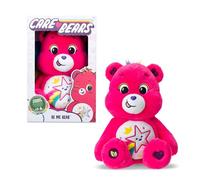 Basic Fun Care Bears Be Me Bear - Orsetto di peluche morbido e sostenibile, con distintivo unico per la pancia, 35 cm, perfetto per ragazzi e ragazze